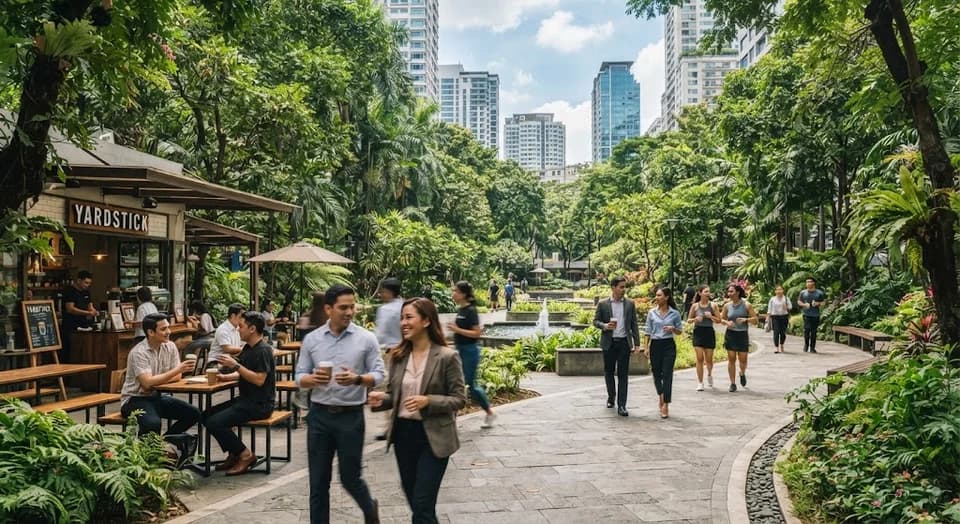Makati neighborhood in Metro Manila