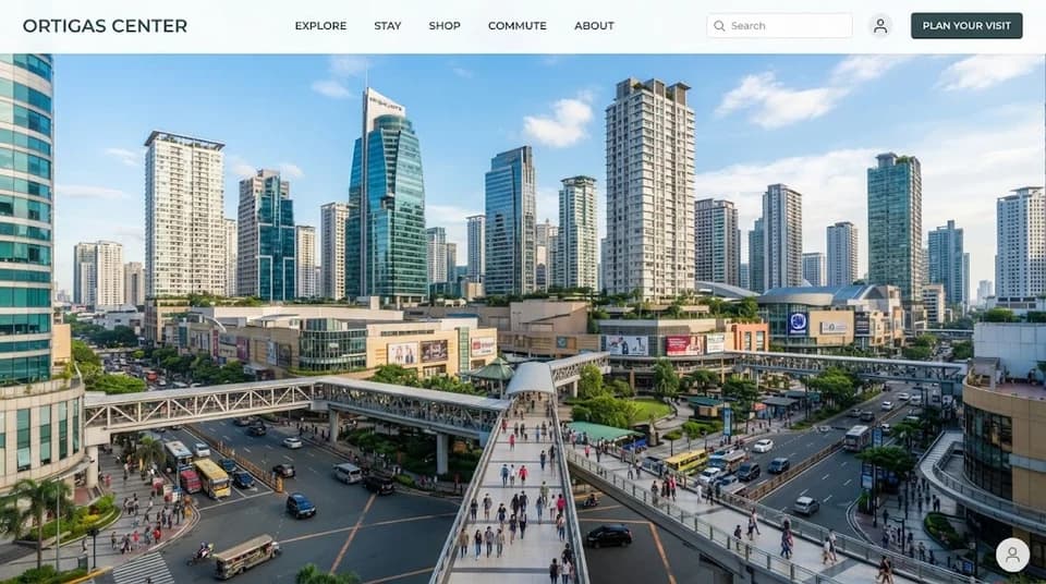 Ortigas neighborhood in Metro Manila