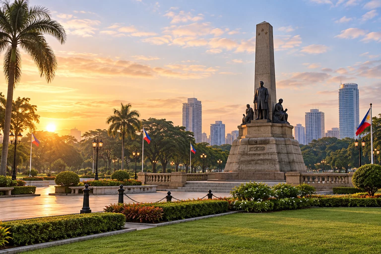Rizal Monument in Rizal Park near Ermita City Studio